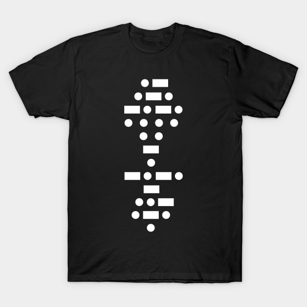 Architecture Morse Code T-Shirt by SLGA Designs